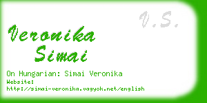 veronika simai business card